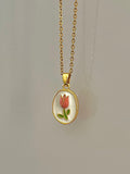 Minimal Tulip Necklace