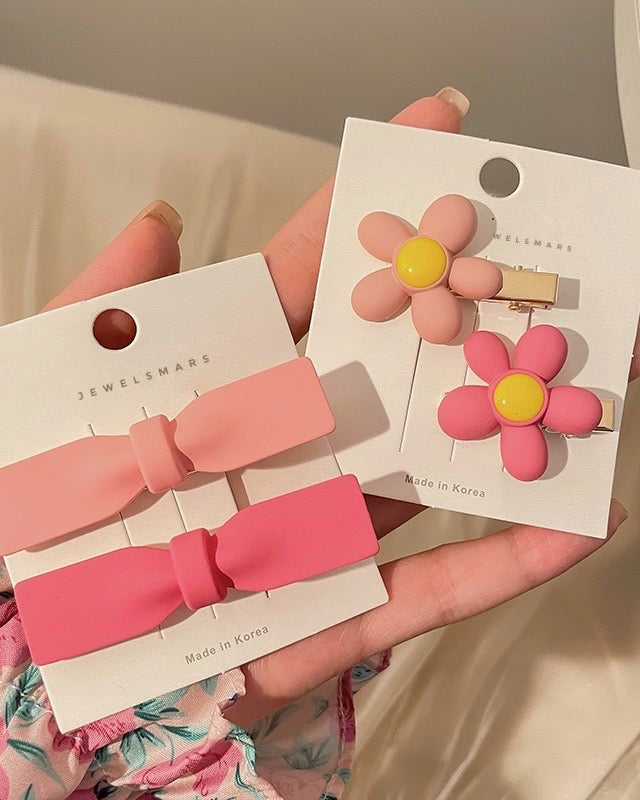 Cute Korean Hairpins- pack of two