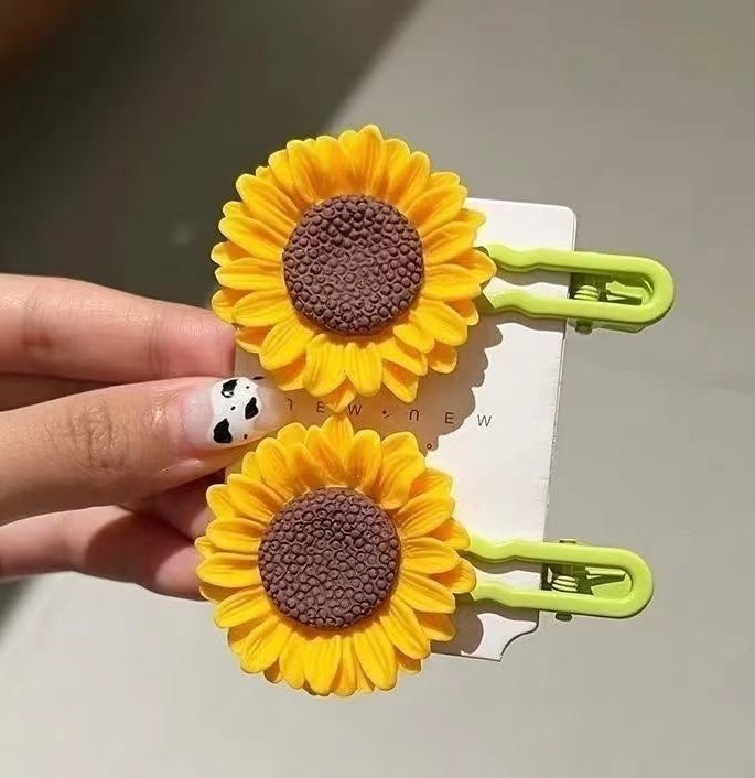 Little sunshine Sunflower Hair Clip (1pc)