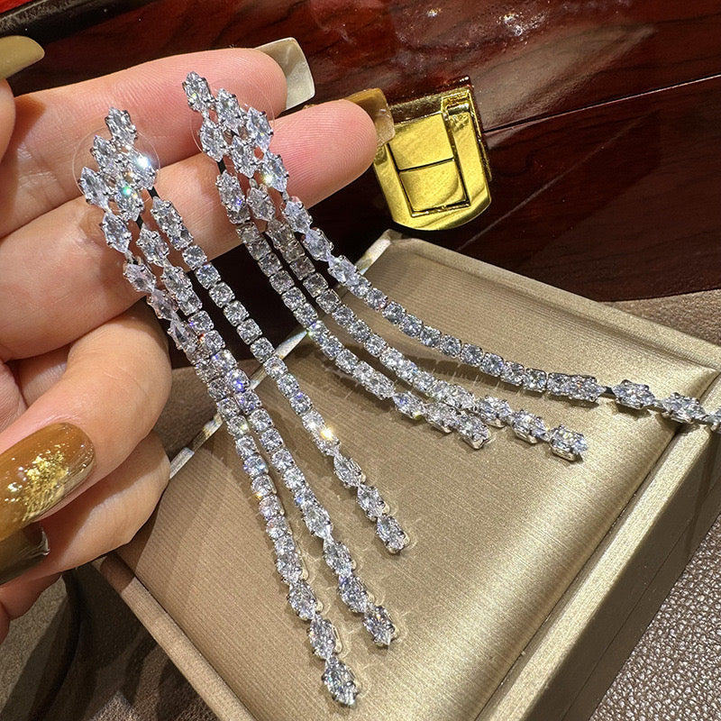 Red Carpet Rhinestone Earrings
